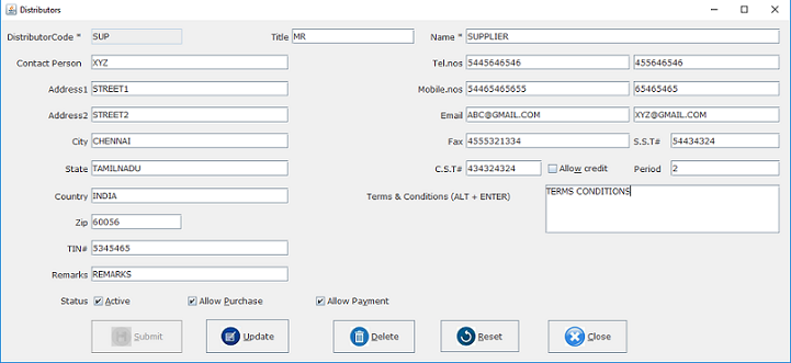 Meddoz Software Master Setup - Distributors